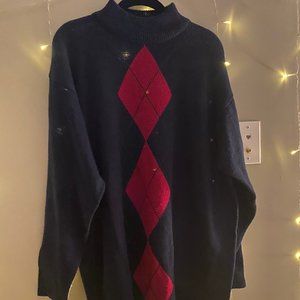 oversized mock neck sweater dress